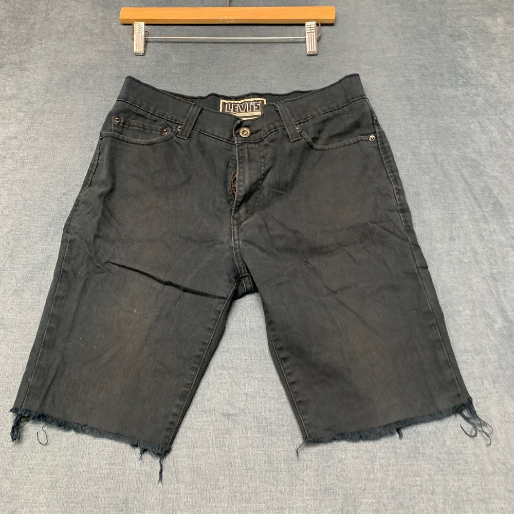 Levi's 510 The Original Super Skinny 510 Shorts Mens 33 Black Denim Stretch